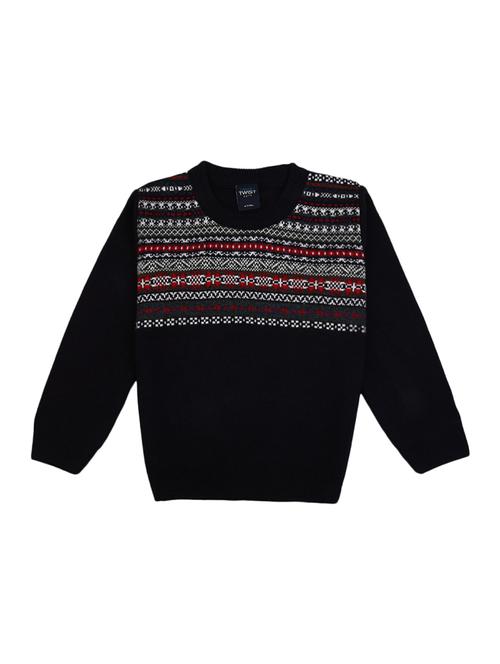 navy blue wool sweater - 18870137 - Very Small Image - 1