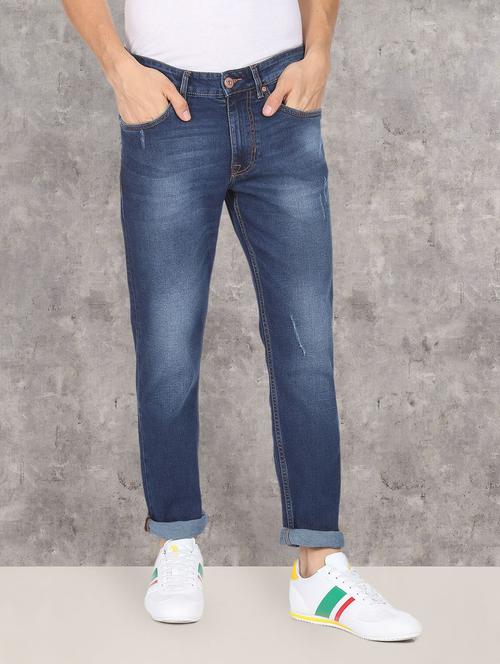mens slim fit distressed jeans - 18870216 - Very Small Image - 1