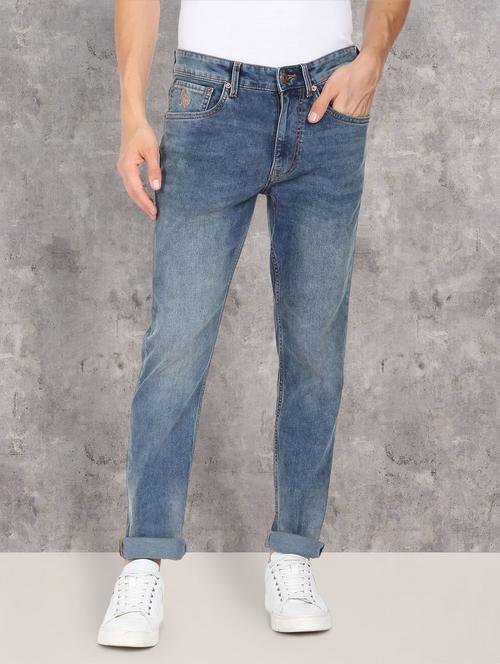 mens slim fit plain jeans - 18870218 - Very Small Image - 1