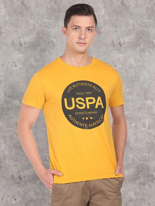 round neck chest-printed t-shirt - 18870378 - Very Small Image - 1