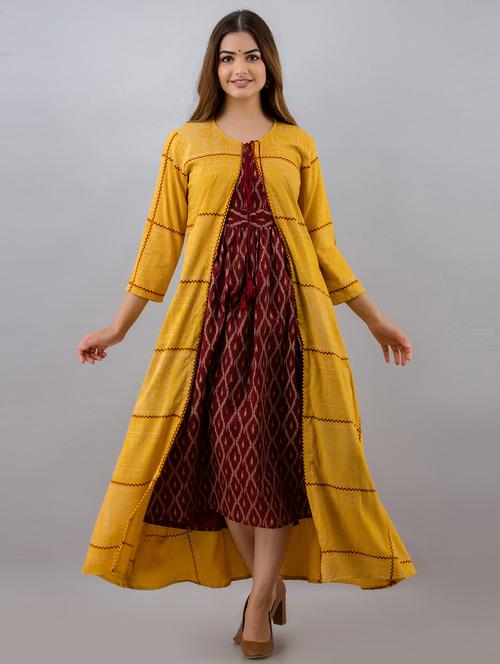 multi coloured printed kurta pant set - 18873630 - Very Small Image - 1