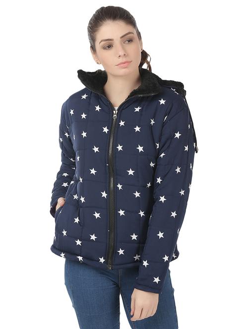 long sleeved printed quilted jacket - 18873999 - Very Small Image - 1