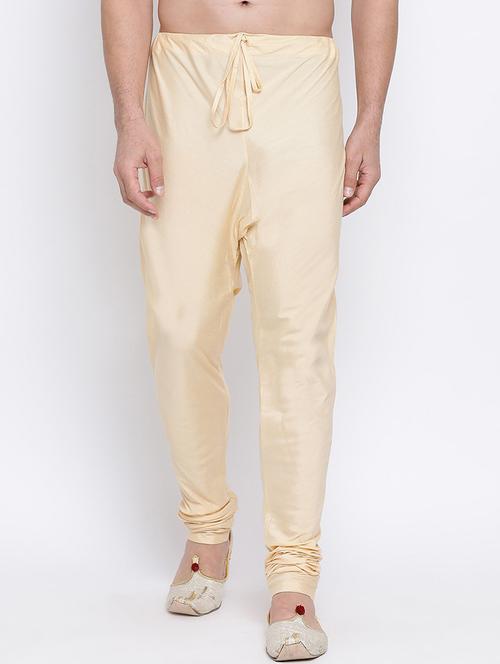 beige solid ethnic bottom wear - 18874740 - Very Small Image - 1