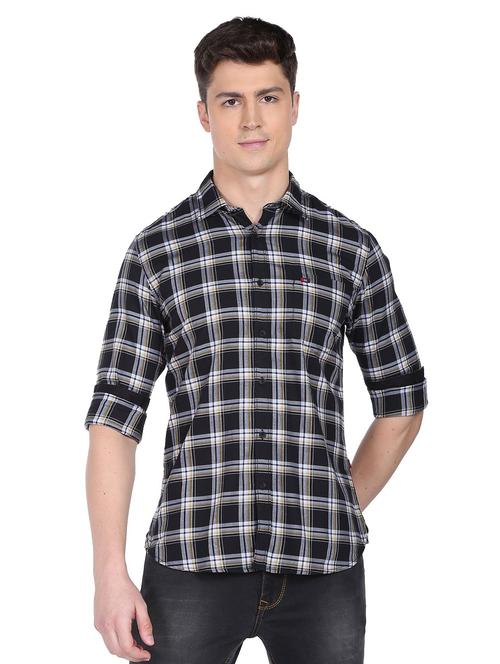 long sleeved checkered casual shirt - 18874999 - Very Small Image - 1