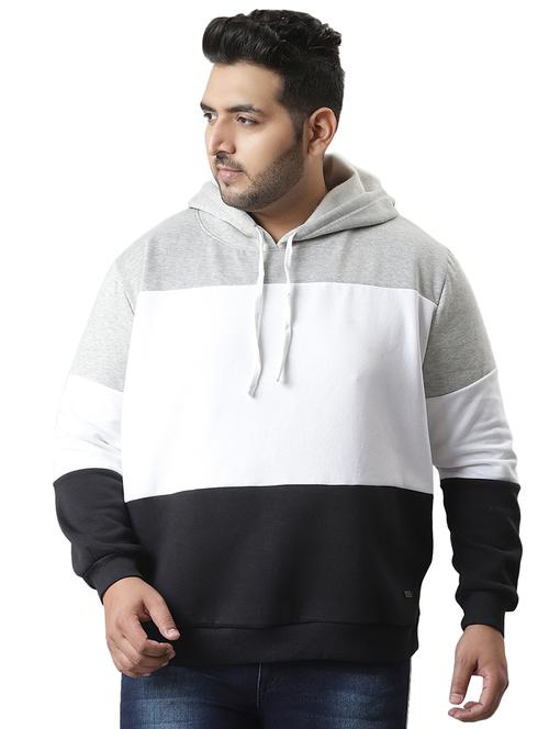 hooded neck plus size sweatshirt - 18875089 - Very Small Image - 1