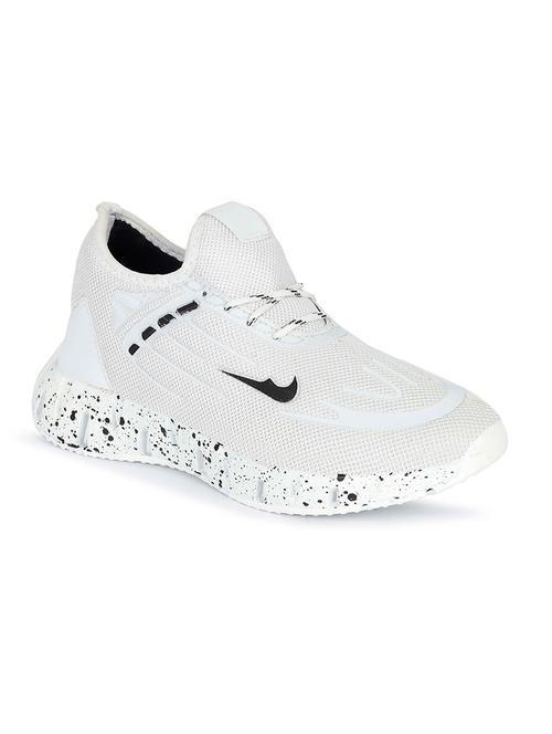 white mesh & synthetic lace up sneakers - 18875135 - Very Small Image - 1