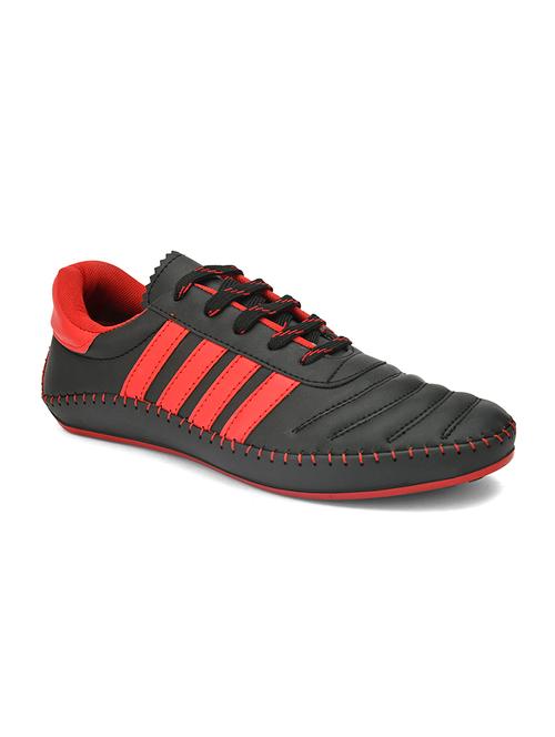 black synthetic lace up sneakers - 18875143 - Very Small Image - 1