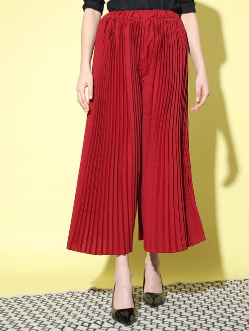 mid rise solid palazzo - 18875781 - Very Small Image - 1