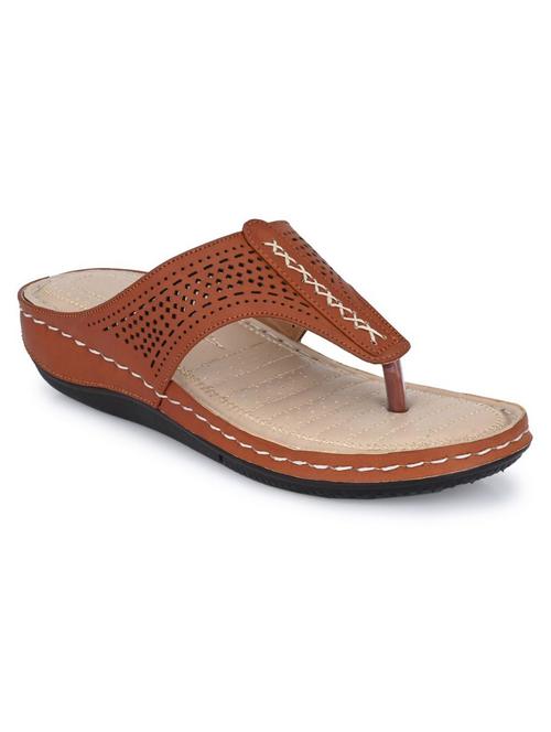 tan synthetic tstrap sandals - 18876586 - Very Small Image - 1