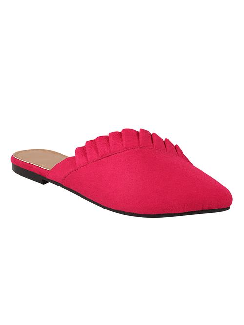 red synthetic mules sandals - 18877442 - Very Small Image - 1