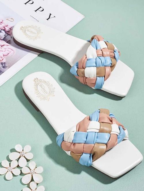 white slip on flats - 18877489 - Very Small Image - 1