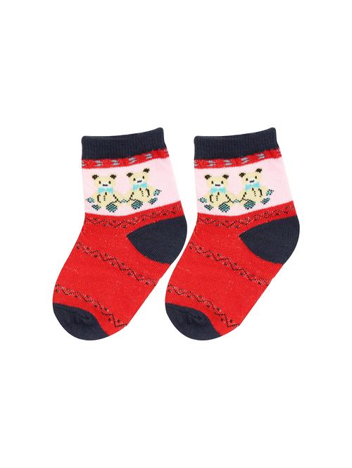 red cotton ankle length sock - 18877531 - Very Small Image - 1