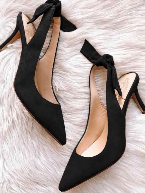 black suede back strap sandals - 18877668 - Very Small Image - 1