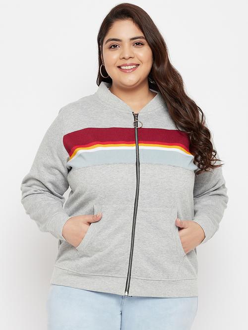 women's color block sweatshirt - 18878087 - Very Small Image - 1