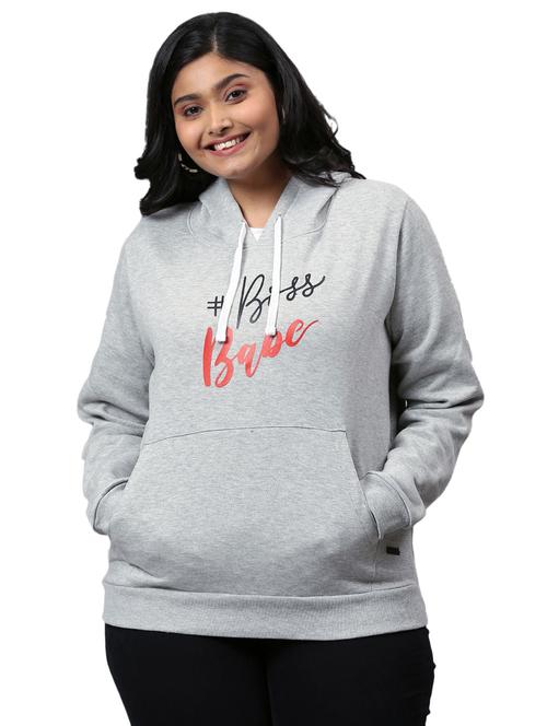 women's chest print sweatshirt - 18878680 - Very Small Image - 1