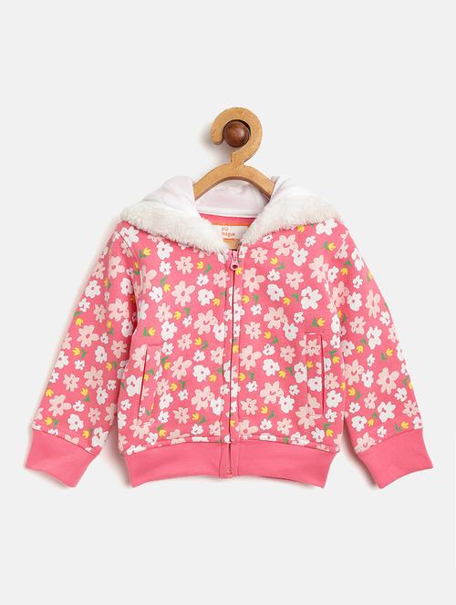 pink printed hooded sweatshirt - 18878810 - Very Small Image - 1