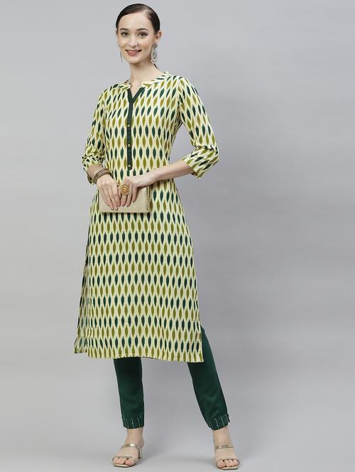 women's straight kurta - 18879160 - Very Small Image - 1