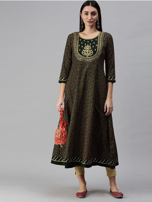 women's flared kurta - 18879167 - Very Small Image - 1