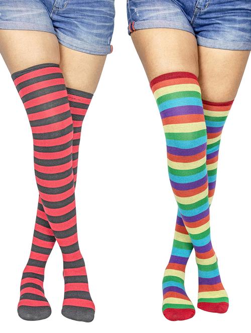 pack of 2 multicolored stocking - 18880436 - Very Small Image - 1