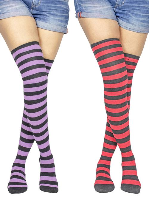 pack of 2 striped stocking - 18880699 - Very Small Image - 1