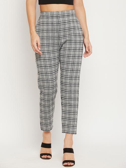 multi colored cotton blend trousers - 18882690 - Very Small Image - 1