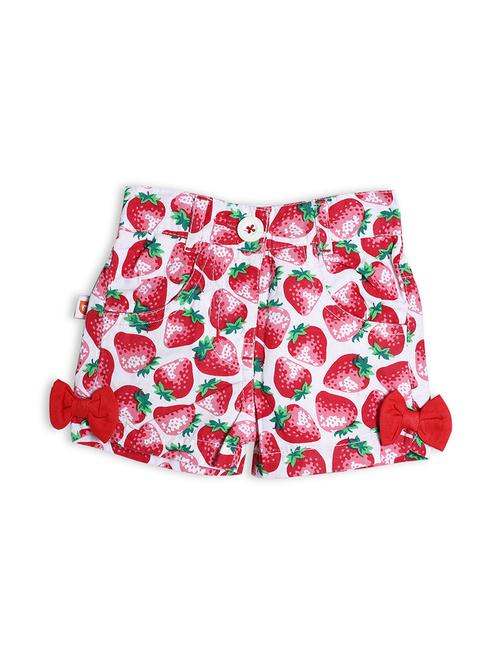 printed cotton blend shorts  - 18882855 - Very Small Image - 1