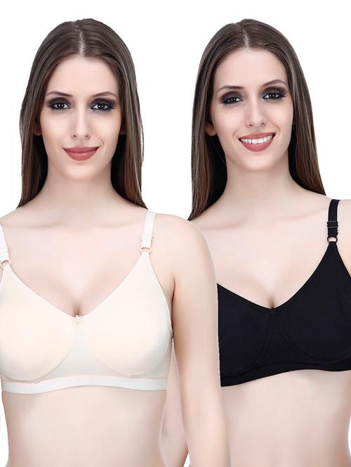 multi colored cotton regular bra combo - 18899158 - Very Small Image - 1