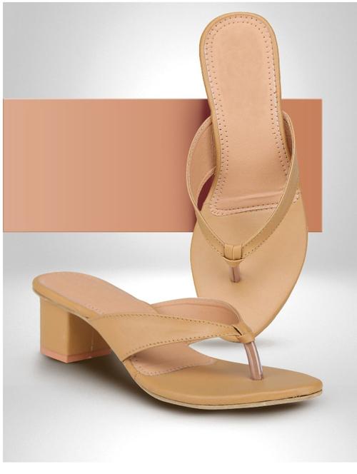 beige t-strap heel sandal - 18902592 - Very Small Image - 1