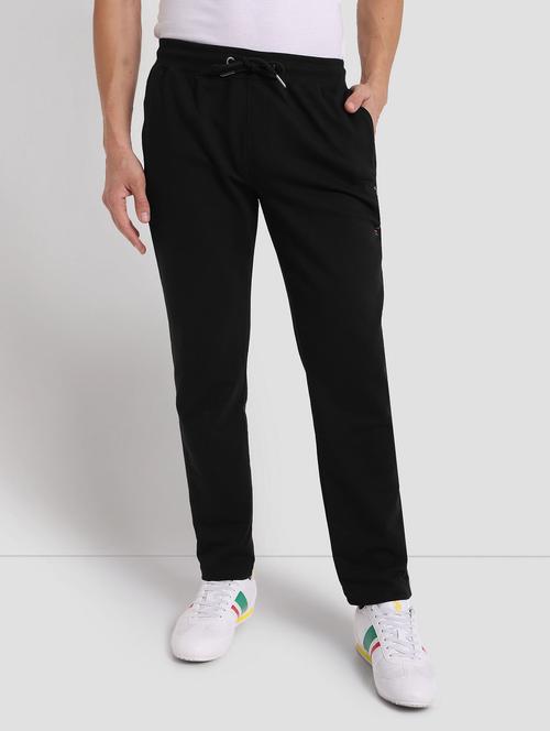 black cotton  full length track pant - 18902661 - Very Small Image - 1