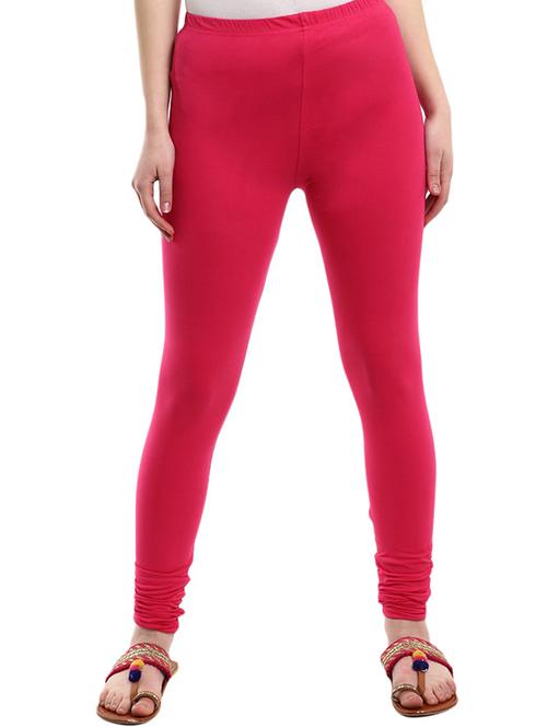pink solid churidar legging - 18905346 - Very Small Image - 1