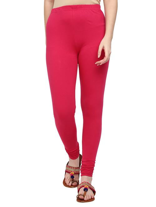 pink solid churidar legging - 18905349 - Very Small Image - 1