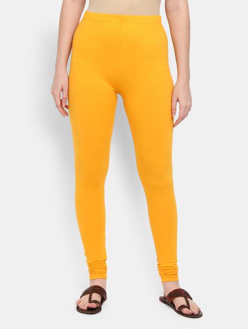 yellow solid churidar legging - 18905350 - Very Small Image - 1