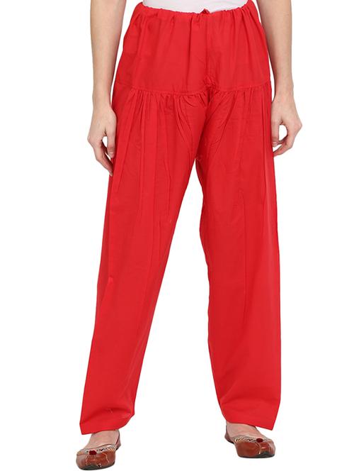 red solid salwar - 18905362 - Very Small Image - 1