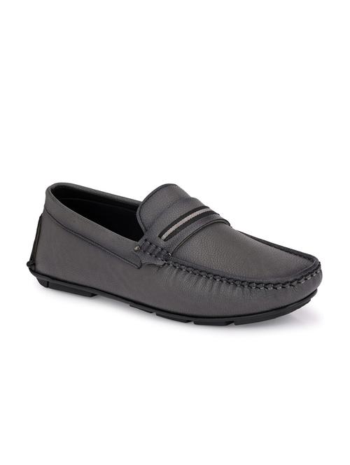grey synthetic slip on loafers - 18905401 - Very Small Image - 1