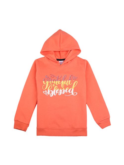 chest print hood neck sweatshirt - 18905596 - Very Small Image - 1