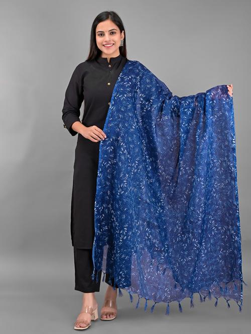 blue dupatta - 18906656 - Very Small Image - 1