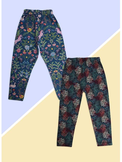 pack of 2-printed cotton leggings - 18909410 - Very Small Image - 1