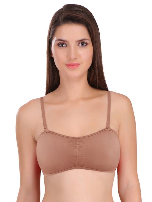 brown cotton minimizer bra - 18910030 - Very Small Image - 1