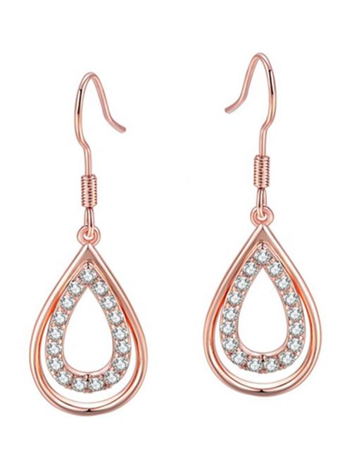 women hollow water-drop earrings  - 18910319 - Very Small Image - 1