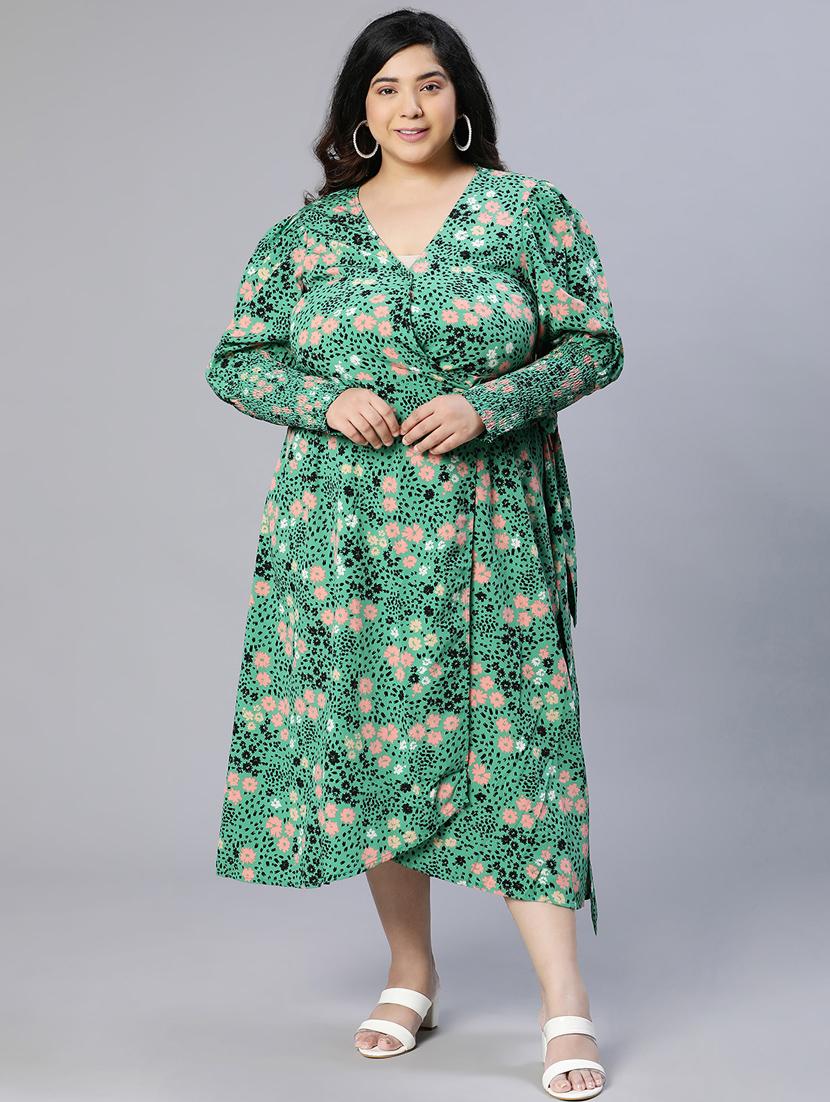 women's wrap floral dress - 18913120 - Zoom Image - 4