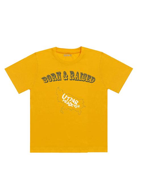 yellow  cotton t-shirt - 18929993 - Very Small Image - 1