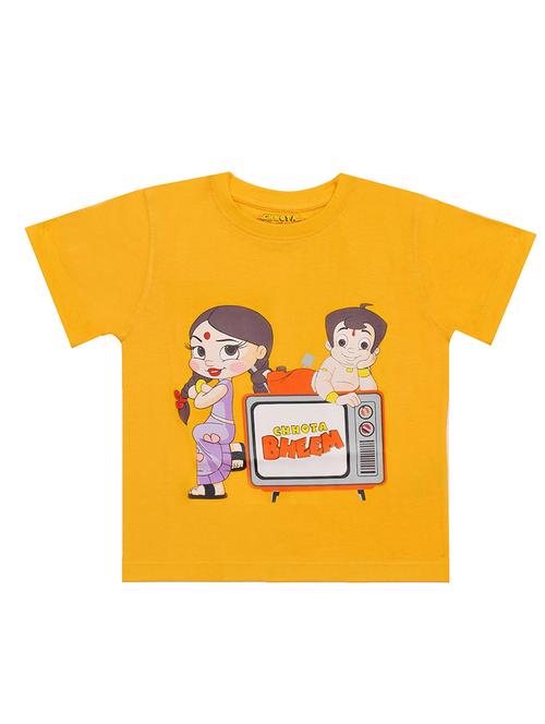 yellow cotton t-shirt - 18930677 - Very Small Image - 1