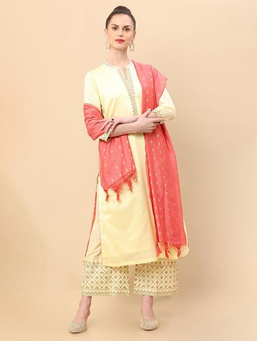 yellow solid palazzo suit set  - 18931846 - Very Small Image - 1