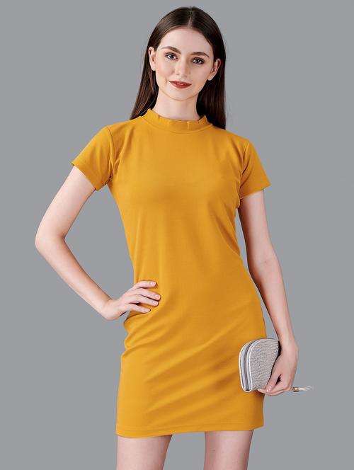 women's bodycon solid dress - 18940182 - Very Small Image - 1