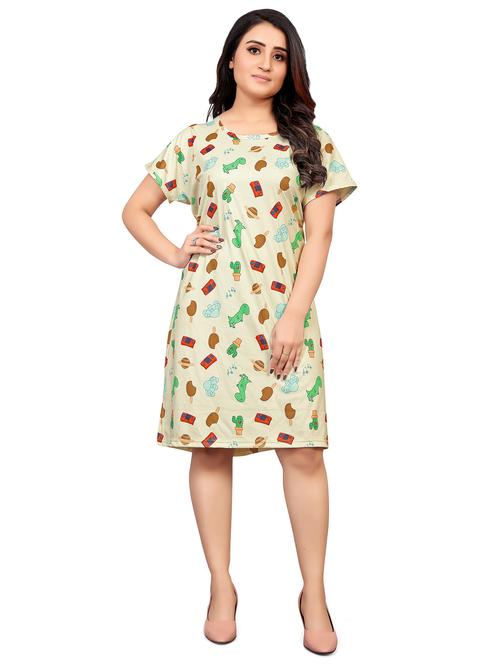 yellow printed nightwear - 18940209 - Very Small Image - 1