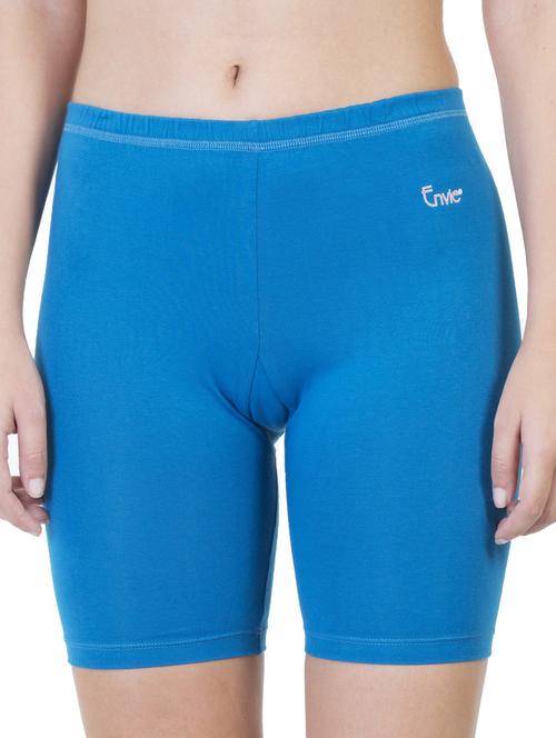 blue solid cycling shorts short - 18941276 - Very Small Image - 1