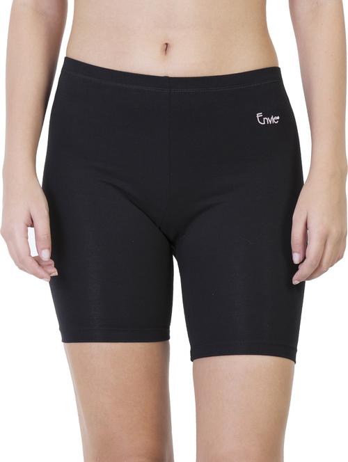 black solid cycling shorts short - 18941279 - Very Small Image - 1