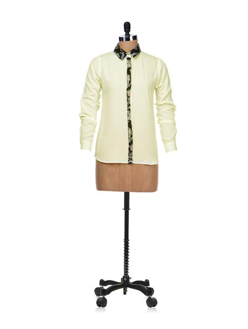 trendy off white shirt - 18943 - Very Small Image - 1