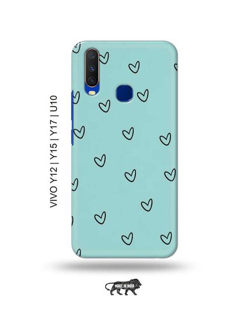 hearts back cover compatible with vivo y12, vivo y15 (2019), vivo y17, vivo u10 - 18955605 - Very Small Image - 1