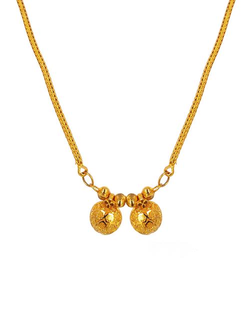 golden coloured metal mangalsutra - 18957992 - Very Small Image - 1